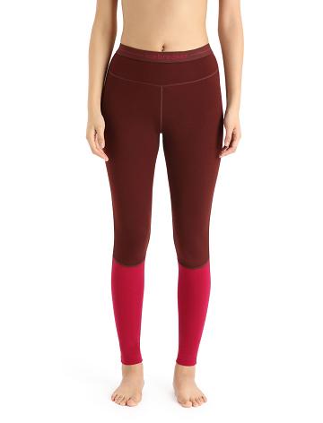 Dámské Legíny Icebreaker Merino 260 ZoneKnit™ Růžové | CZ 1401LISH